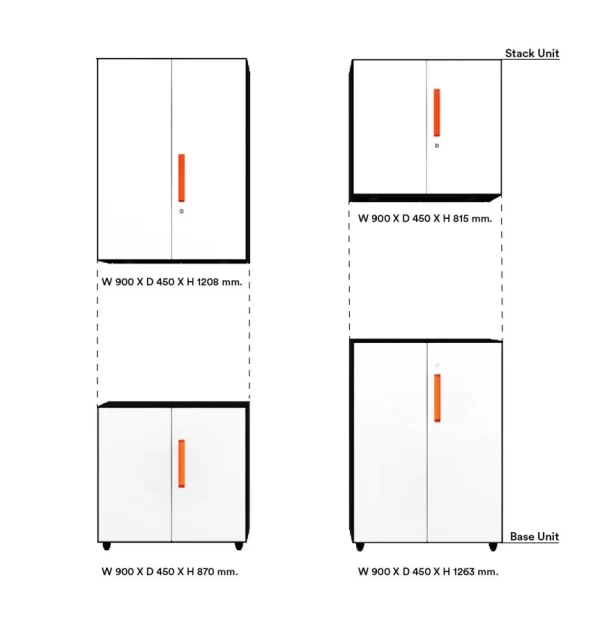 STACK Steel Storage (Stackable)
